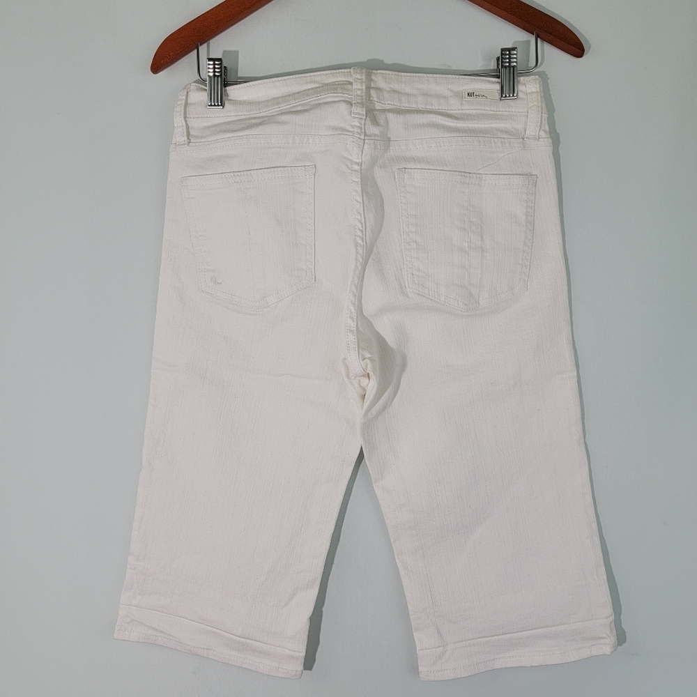 Kut from the Kloth White Denim Jean Shorts - Picture 2 of 10